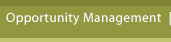 Opportunity Management